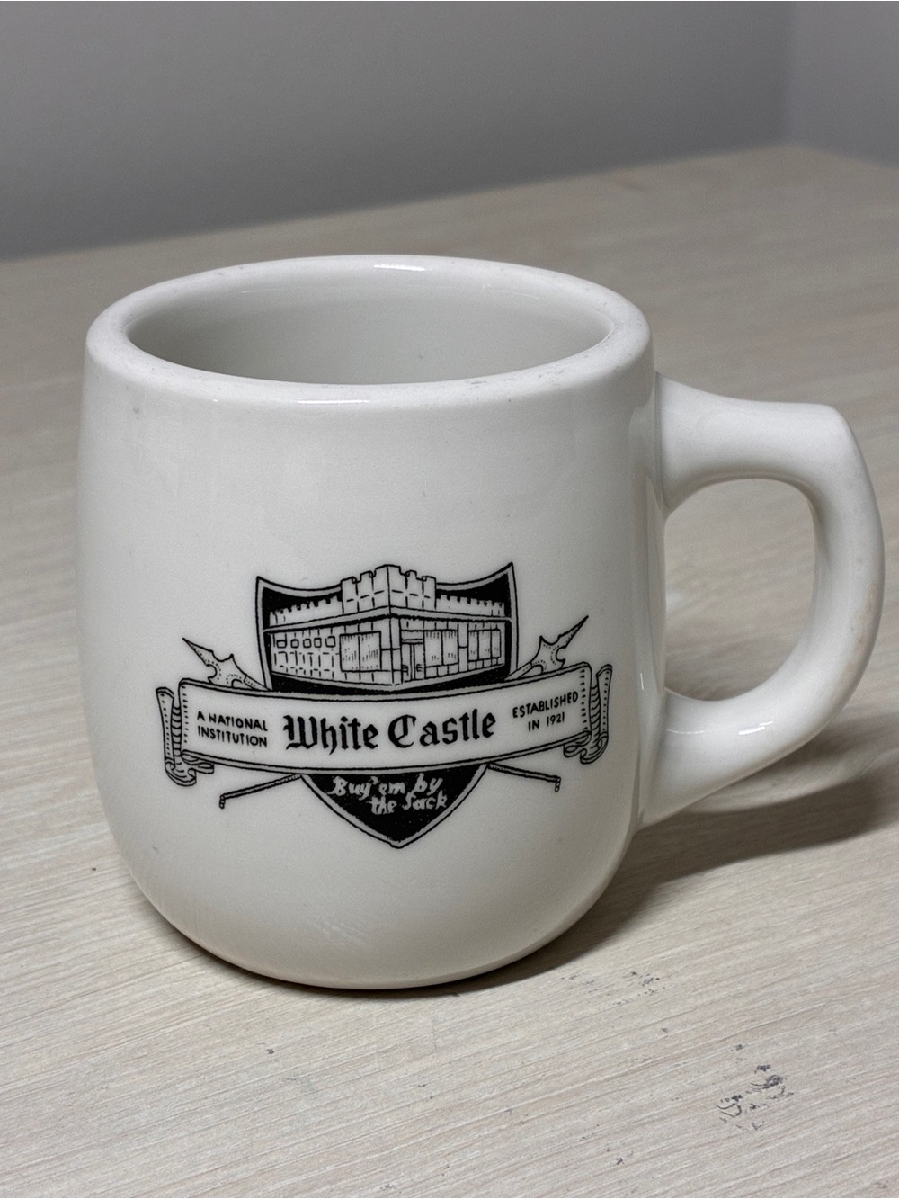 White Castle Ashtray Bottom Diner Coffee Mug Mayer China Vintage Restaurant USA